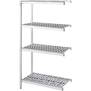 Tribeca Regał aluminiowy narożny z 4 półkiami gretingowymi 1164x560x(h)1680 mm Tribeca Regał aluminiowy narożny z 4 półkiami gretingowymi 1164x560x(h)1680 mm