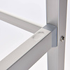 Tribeca Regał aluminiowy narożny z 4 półkiami gretingowymi 859x560x(h)1680 mm Tribeca Regał aluminiowy narożny z 4 półkiami gretingowymi 859x560x(h)1680 mm