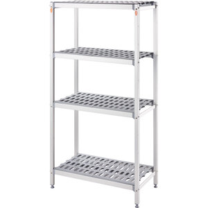 Tribeca Regał aluminiowy z 4 półkiami gretingowymi 1510x560x(h)1680 mm Tribeca Regał aluminiowy z 4 półkiami gretingowymi 1510x560x(h)1680 mm