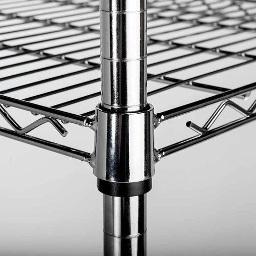 Stalgast Regał ze stali chromowanej z 4 półkami drucianymi 900x450x(h)1800 mm, skręcany