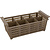 Stalgast Kosz na sztućce 430x210 mm, brązowy