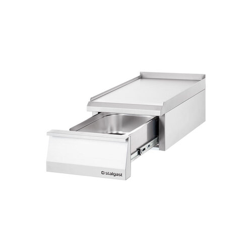 Stalgast Stanowisko neutralne, nastawne z szufladą 400x700x(h)250 mm Stalgast Stanowisko neutralne, nastawne z szufladą 400x700x(h)250 mm