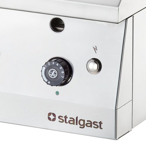 Stalgast Gazowa płyta grillowa gładka, chromowana, nastawna 6,5 kW Stalgast Gazowa płyta grillowa gładka, chromowana, nastawna 6,5 kW