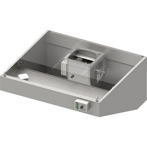 Stalgast Okap przyścienny skośny 1600x900x450 mm z łapaczami, oświetleniem LED i wentylatorem E2 Stalgast Okap przyścienny skośny 1600x900x450 mm z łapaczami, oświetleniem LED i wentylatorem E2