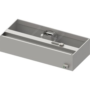 Stalgast Okap przyścienny skrzyniowy 1000x900x450 mm z łapaczami, oświetleniem LED i wentylatorem E1