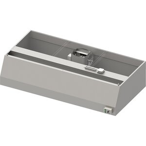 Stalgast Okap przyścienny trapezowy 2800x1000x550 mm z łapaczami, oświetleniem LED i wentylatorem E3 Stalgast Okap przyścienny trapezowy 2800x1000x550 mm z łapaczami, oświetleniem LED i wentylatorem E3