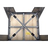 Bolero Bistro High Stools with Wooden Seat Pad Gun Metal (Pack of 4)