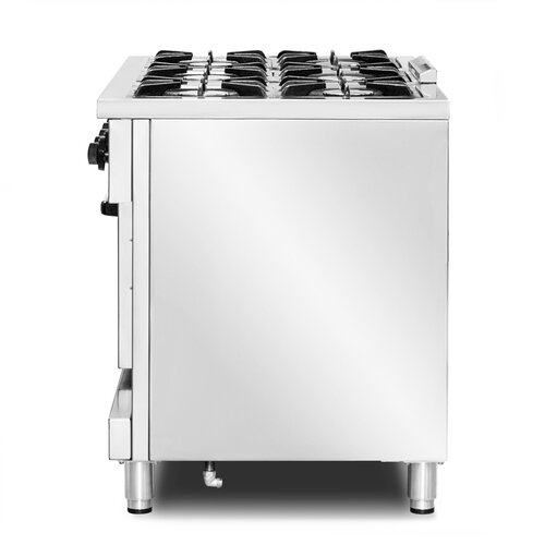 Resto Quality Kuchnia gazowa z 6 palnikami z piekarnikiem, 48 kW Resto Quality Kuchnia gazowa z 6 palnikami z piekarnikiem, 48 kW