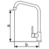 XXLselect Bateria zlewozmywakowa jednouchwytowa 440 mm XXLselect Bateria zlewozmywakowa jednouchwytowa 440 mm