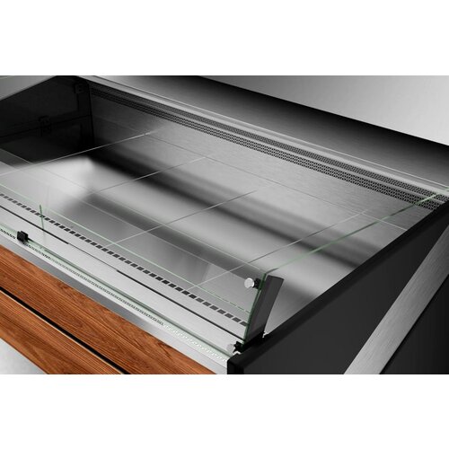 Rapa Lada chłodnicza, szyba prosta od 1 do 10 °C, 1970x1200x(h)930 mm z płytą meblową Yosemite Rapa Lada chłodnicza, szyba prosta od 1 do 10 °C, 1970x1200x(h)930 mm z płytą meblową Yosemite