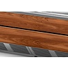 Rapa Lada chłodnicza, szyba prosta od 1 do 10 °C, 1970x1200x(h)930 mm z płytą meblową Yosemite