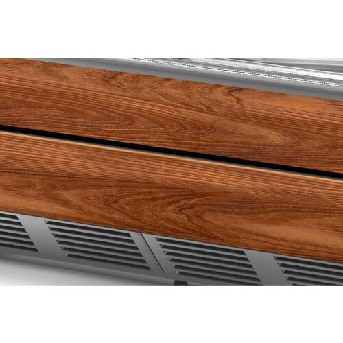 Rapa Lada chłodnicza, szyba prosta od 1 do 10 °C, 1970x1200x(h)930 mm z płytą meblową Yosemite Rapa Lada chłodnicza, szyba prosta od 1 do 10 °C, 1970x1200x(h)930 mm z płytą meblową Yosemite