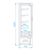 Rapa Regał chłodniczy od 2 do 10°C, 2,23 cm2 1330x700x(h)2020 mm, biały