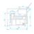 Rapa Lada chłodnicza, szyba prosta od 1 do 10 °C, 1400x1400x(h)1210 mm