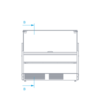 Rapa Lada chłodnicza, szyba prosta od 1 do 7 °C, 1345x1200x(h)1210 mm Rapa Lada chłodnicza, szyba prosta od 1 do 7 °C, 1345x1200x(h)1210 mm