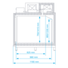 Rapa Szafa chłodnicza od -1 do 7 °C, 950 L, 780x1190x(h)2000 mm, biała Rapa Szafa chłodnicza od -1 do 7 °C, 950 L, 780x1190x(h)2000 mm, biała