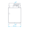 Rapa Szafa chłodnicza od -1 do 7 °C, 950 L, 780x1190x(h)2000 mm, biała Rapa Szafa chłodnicza od -1 do 7 °C, 950 L, 780x1190x(h)2000 mm, biała