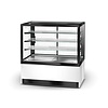 Rapa Witryna chłodnicza prostokątna od 3 do 8 °C, szyba prosta, 1370x795x(h)1460 mm, biała