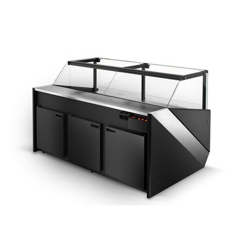 Rapa Lada chłodnicza, szyba gięta od 1 do 10 °C, 1100x1200x(h)1210 mm Rapa Lada chłodnicza, szyba gięta od 1 do 10 °C, 1100x1200x(h)1210 mm