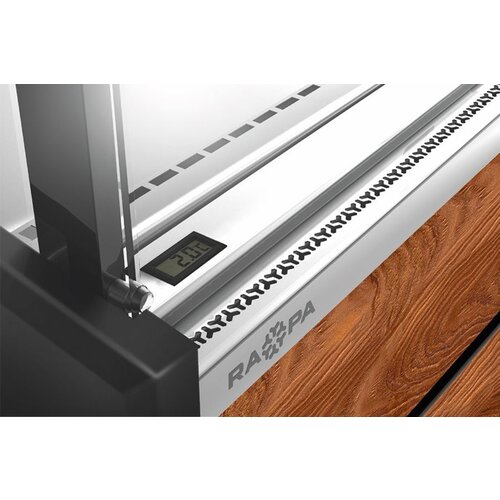 Rapa Lada chłodnicza, szyba gięta od 1 do 10 °C, 1345x1200x(h)900 mm z płytą meblową Yosemite Rapa Lada chłodnicza, szyba gięta od 1 do 10 °C, 1345x1200x(h)900 mm z płytą meblową Yosemite