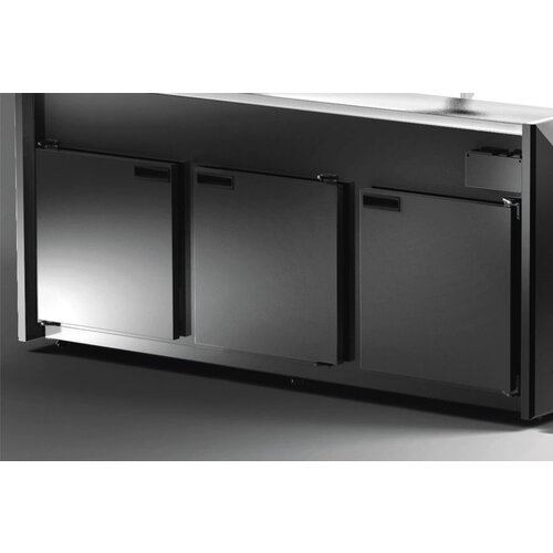 Rapa Lada chłodnicza, szyba gięta od 1 do 10 °C, 1345x1200x(h)900 mm z płytą meblową Yosemite Rapa Lada chłodnicza, szyba gięta od 1 do 10 °C, 1345x1200x(h)900 mm z płytą meblową Yosemite