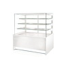 Rapa Witryna chłodnicza prostokątna od 2 do 10 °C, szyba prosta, 1020x890x(h)1450 mm