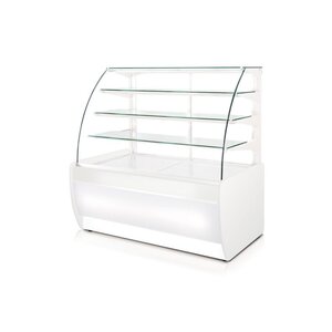 Rapa Witryna chłodnicza prostokątna od 2 do 10 °C, szyba prosta, 1390x890x(h)1450 mm, biel alpejska Rapa Witryna chłodnicza prostokątna od 2 do 10 °C, szyba prosta, 1390x890x(h)1450 mm, biel alpejska