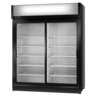 Rapa Szafa chłodnicza 2-drzwiowa przeszklona Ecoline od 1 do 10 °C, 1154 L, 1400x790x(h)2020 mm, czarny połysk