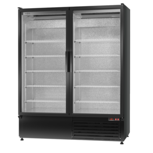 Rapa Szafa chłodnicza 2-drzwiowa przeszklona Ecoline od 1 do 10 °C, 1242 L, 1600x720x(h)2000 mm, czarny połysk Rapa Szafa chłodnicza 2-drzwiowa przeszklona Ecoline od 1 do 10 °C, 1242 L, 1600x720x(h)2000 mm, czarny połysk