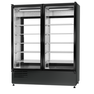 Rapa Szafa chłodnicza 2-drzwiowa przeszklona od 1 do 10 °C, 898 L, 1200x740x(h)2000 mm, antracyt Rapa Szafa chłodnicza 2-drzwiowa przeszklona od 1 do 10 °C, 898 L, 1200x740x(h)2000 mm, antracyt