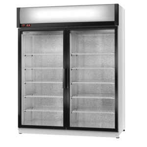 Rapa Szafa chłodnicza 2-drzwiowa przeszklona od 1 do 10 °C, 1154 L, 1400x750x(h)2020 mm, biała Rapa Szafa chłodnicza 2-drzwiowa przeszklona od 1 do 10 °C, 1154 L, 1400x750x(h)2020 mm, biała