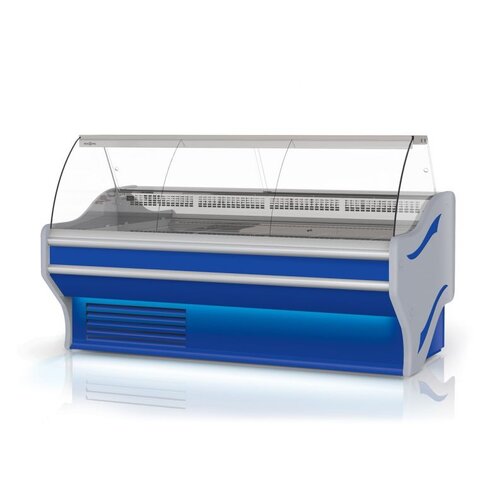 Rapa Lada chłodnicza, szyba gięta od 1 do 10 °C, 1230x1070x(h)1220 mm, niebieska Rapa Lada chłodnicza, szyba gięta od 1 do 10 °C, 1230x1070x(h)1220 mm, niebieska