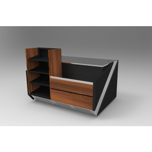 Rapa Lada kasowa prosty narożnik, 1300x1200x(h)1175 mm Rapa Lada kasowa prosty narożnik, 1300x1200x(h)1175 mm