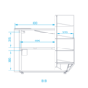 Rapa Lada kasowa prosty narożnik, 1300x1200x(h)1175 mm Rapa Lada kasowa prosty narożnik, 1300x1200x(h)1175 mm