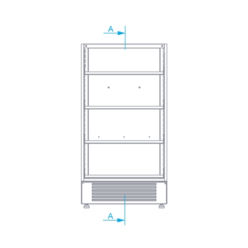 Rapa Lada kasowa prosty narożnik, 1300x1200x(h)1175 mm Rapa Lada kasowa prosty narożnik, 1300x1200x(h)1175 mm