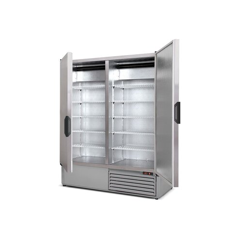 Rapa Szafa chłodnicza 2-drzwiowa Ecoline od -1 do 7 °C, 1242 L, 1600x730x(h)2000 mm, antracyt Rapa Szafa chłodnicza 2-drzwiowa Ecoline od -1 do 7 °C, 1242 L, 1600x730x(h)2000 mm, antracyt