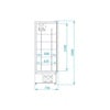 Rapa Szafa chłodnicza 2-drzwiowa Ecoline od -1 do 8 °C, 898 L, 1200x730x(h)2000 mm, antracyt Rapa Szafa chłodnicza 2-drzwiowa Ecoline od -1 do 8 °C, 898 L, 1200x730x(h)2000 mm, antracyt