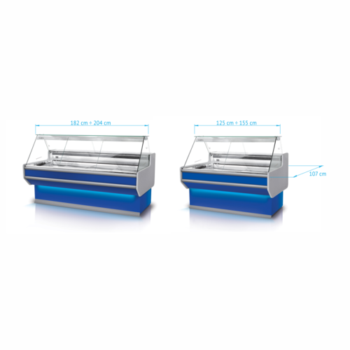 Rapa Lada chłodnicza, szyba prosta od 1 do 10 °C, 1250x1070x(h)1220 mm Rapa Lada chłodnicza, szyba prosta od 1 do 10 °C, 1250x1070x(h)1220 mm