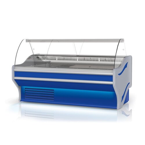 Rapa Lada chłodnicza, szyba gięta od 1 do 10 °C, 800x1070x(h)1220 mm, niebieska Rapa Lada chłodnicza, szyba gięta od 1 do 10 °C, 800x1070x(h)1220 mm, niebieska