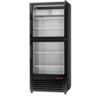 Rapa Szafa chłodnicza przeszklona Ecoline od 1 do 10 °C, 535 L, 725x720x(h)2000 mm, czarny połysk