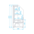 Rapa Regał chłodniczy od 2 do 10°C, 0,81 m², 925x660x(h)1455 mm