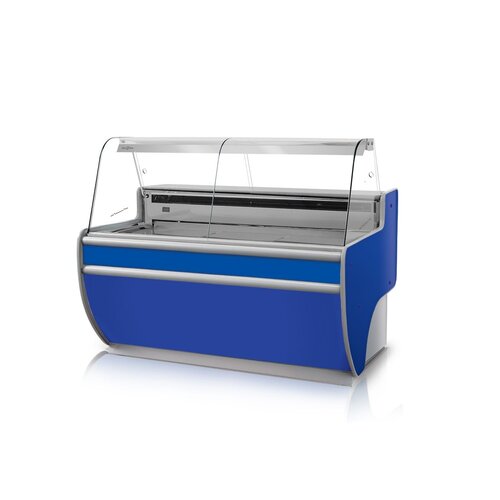 Rapa Lada chłodnicza, szyba gięta od 1 do 10 °C, 790x1070x(h)1220 mm, niebieska Rapa Lada chłodnicza, szyba gięta od 1 do 10 °C, 790x1070x(h)1220 mm, niebieska