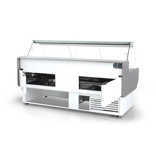 Rapa Lada chłodnicza, szyba prosta od 1 do 10 °C, 1220x900x(h)1220 mm z niebieskim frontem Rapa Lada chłodnicza, szyba prosta od 1 do 10 °C, 1220x900x(h)1220 mm z niebieskim frontem