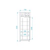 Rapa Szafa chłodnicza od -1 do 7 °C, 484 L, 625x730x(h)2020 mm