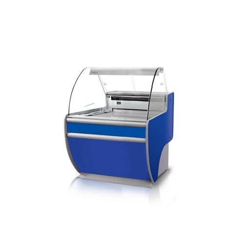 Rapa Lada chłodnicza, szyba gięta od 1 do 10 °C, 790x900x(h)1220 mm, niebieska Rapa Lada chłodnicza, szyba gięta od 1 do 10 °C, 790x900x(h)1220 mm, niebieska