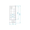 Rapa Szafa chłodnicza od -1 do 7 °C, 535 L, 725x730x(h)2000 mm