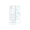 Rapa Szafa chłodnicza od -1 do 7 °C, 621 L, 825x730x(h)2000 mm, biała