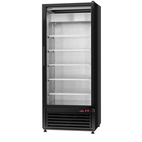 Rapa Szafa chłodnicza przeszklona od 1 do 10 °C, 449 L, 625x720x(h)2000 mm, czarny połysk Rapa Szafa chłodnicza przeszklona od 1 do 10 °C, 449 L, 625x720x(h)2000 mm, czarny połysk
