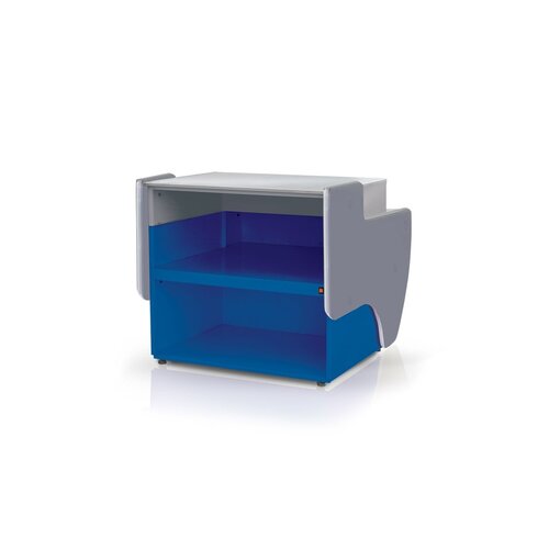 Rapa Lada kasowa prosty narożnik, 1030x1070x(h)910 mm, niebieska Rapa Lada kasowa prosty narożnik, 1030x1070x(h)910 mm, niebieska