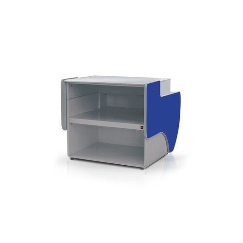 Rapa Lada kasowa prosty narożnik, 1000x900x(h)910 mm, niebieska